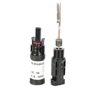 Kit 50 Conector MC4 Diodo 30A Anti Reversão Energia Solar