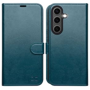 Capa tipo carteira OCASE compatível com Galaxy S25 6.2" 2025 azul