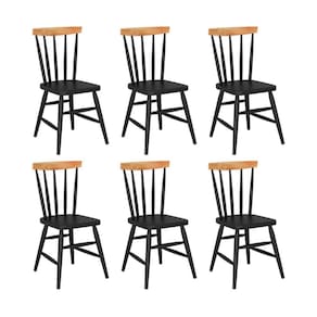 Kit 6 Cadeiras de Jantar Madeira Maciça/MDF Multimóveis CR50120