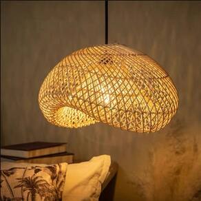 Pendente Ôtaki Rattan D60 Cm -3 Metros De Cabo