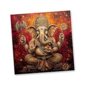 Toalha para Leitura de Tarô Ganesha Prosperidade 70 cm