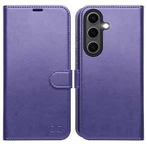 Capa tipo carteira OCASE compatível com Galaxy S25 6.2" 2025 roxa