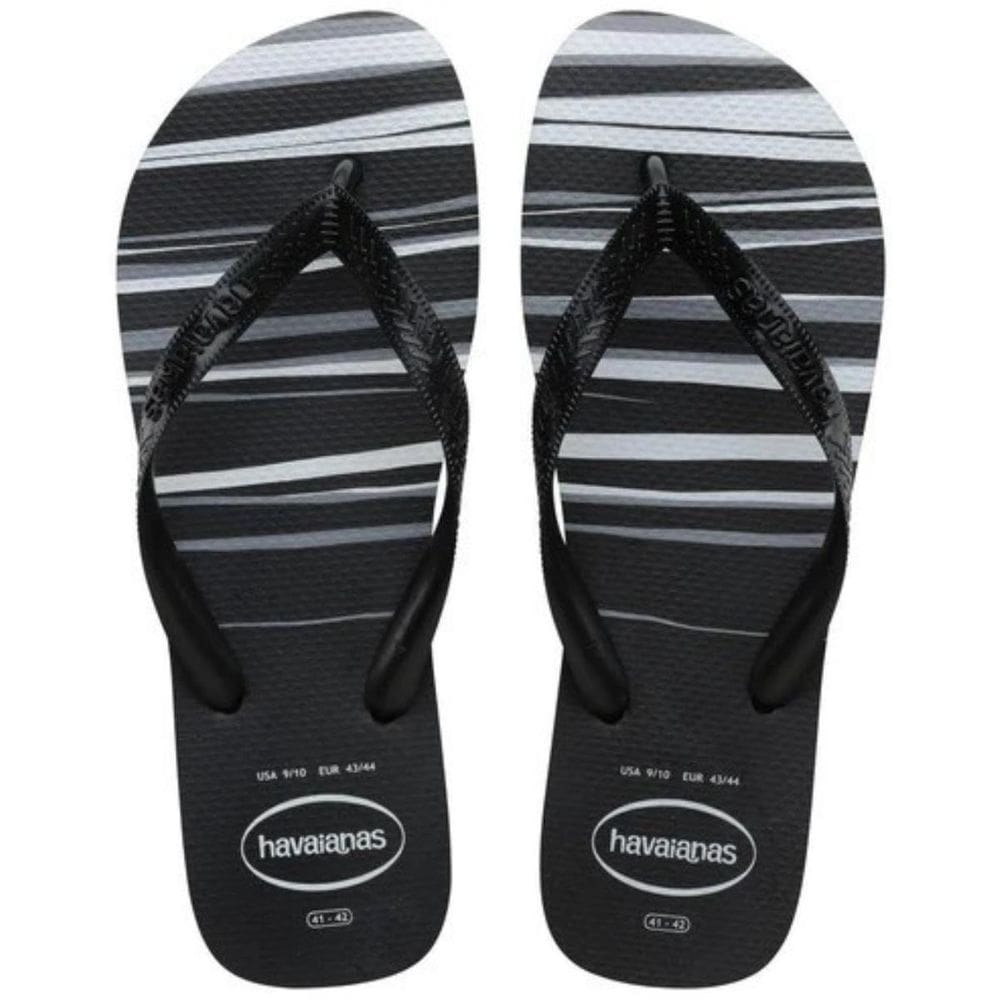 Chinelo Havaianas Top Basic - Preto e Branco