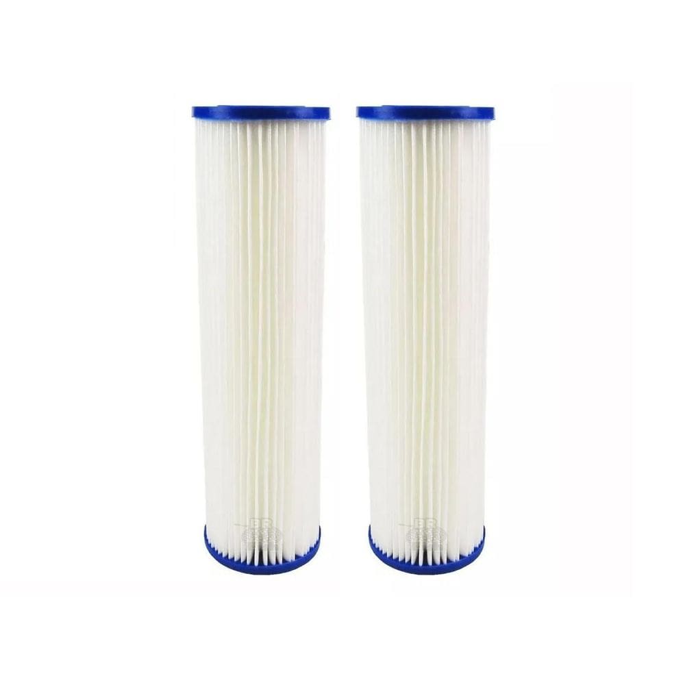 Kit 2 Polipropileno Plissado Lavável 10 X 2 1/2 5 Micras