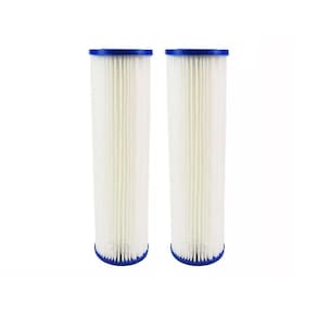 Kit 2 Polipropileno Plissado Lavável 10 X 2 1/2 5 Micras