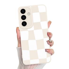 Capa de telefone KANGHAR compatível com Samsung Galaxy S24 - branca