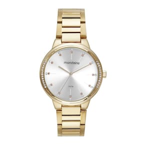 Relogio Mondaine Feminino Ref: 32681Lpmvde1 Casual Dourado