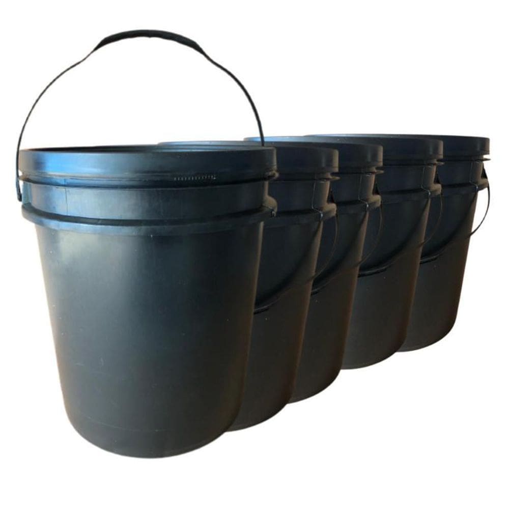 Balde 18L 5 Peças Para Alcool Gel Com Tampa