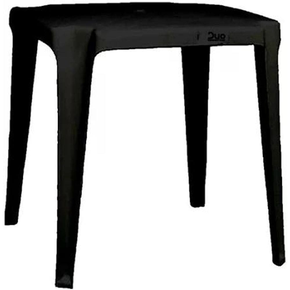 Mesa Plastico Quadrada Juliana Preto Duo