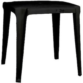 Mesa Plastico Quadrada Juliana Preto Duo