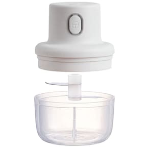 Mini Triturador De Alimentos Sem Fio 250ml Portatil Usb Cor:Branco