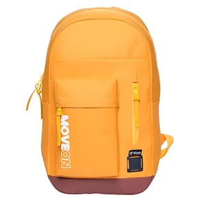 Mochila Unissex Juvenil Cores Escolar Passeio Viagem Cor:Amarelo