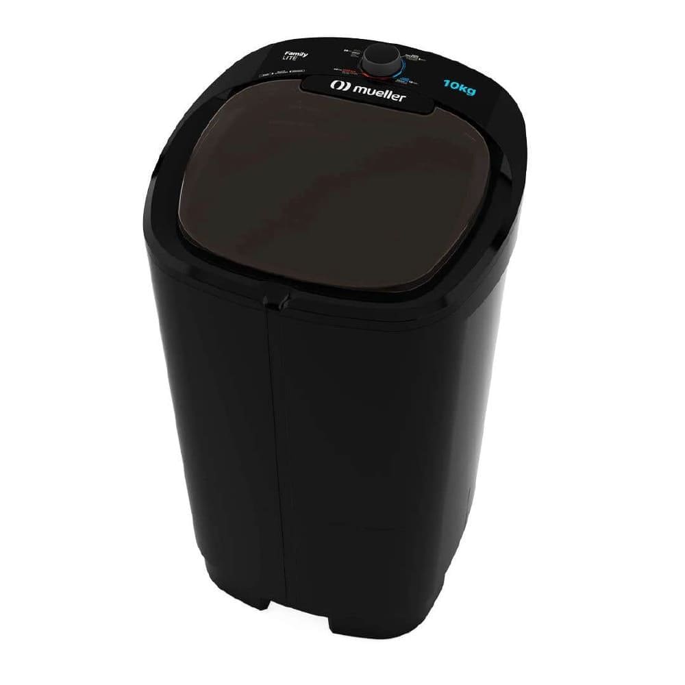 Tanquinho Lavar Roupa Mueller Family Lite 10kg Smart Wave Preto-220v