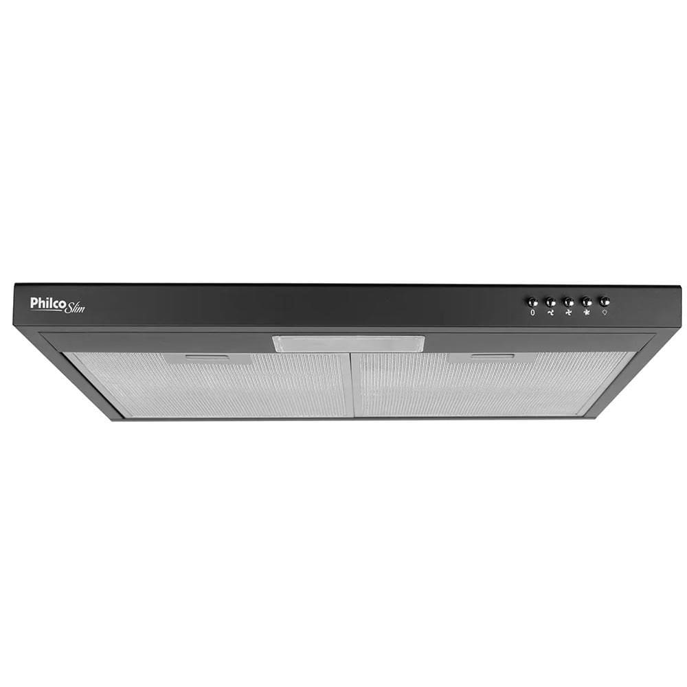 Depurador e Exaustor Philco 60Cm Slim 3 Velocidades Preto PDR60P 127V