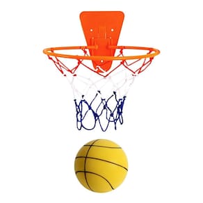 Conjunto de cesta de basquete silencioso para crianças com espuma de basquete