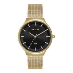 Relógio Seculus Feminino Ref: 77317lpsvds2 Casual Mesh Dourado