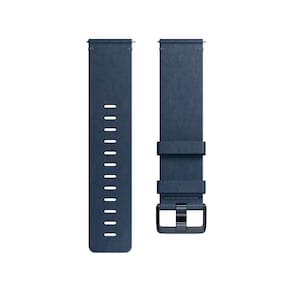 Pulseira de acessórios Fitbit Versa Family Premium Leather Blue L