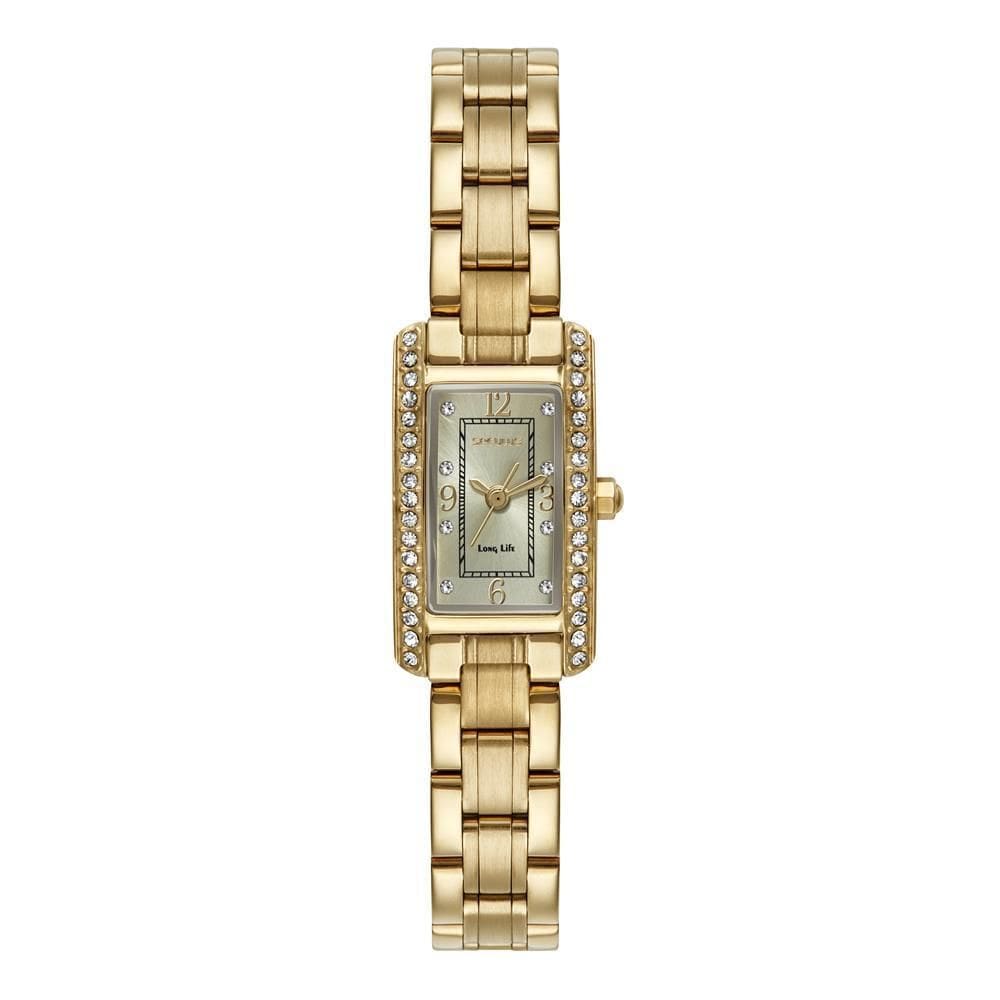 Relógio Seculus Feminino Ref: 77324Lpsvda1 Retangular Aço