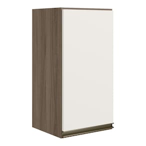 Armario Aereo 1P MDF 40 CM Kali 12202 Carvalho Toq Off White Cetim Nicioli