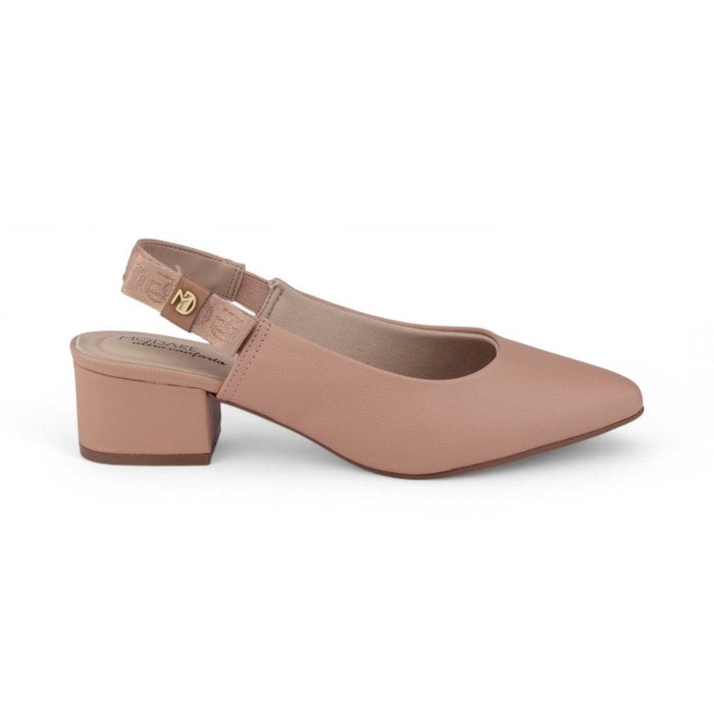 Sapato Slingback Feminino Modare 7340.132 Salto bloco