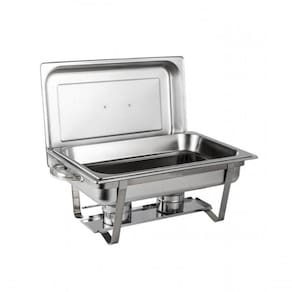 Rechaud Banho Maria Aço Inox 9 L Com Fogareiro Brasinox