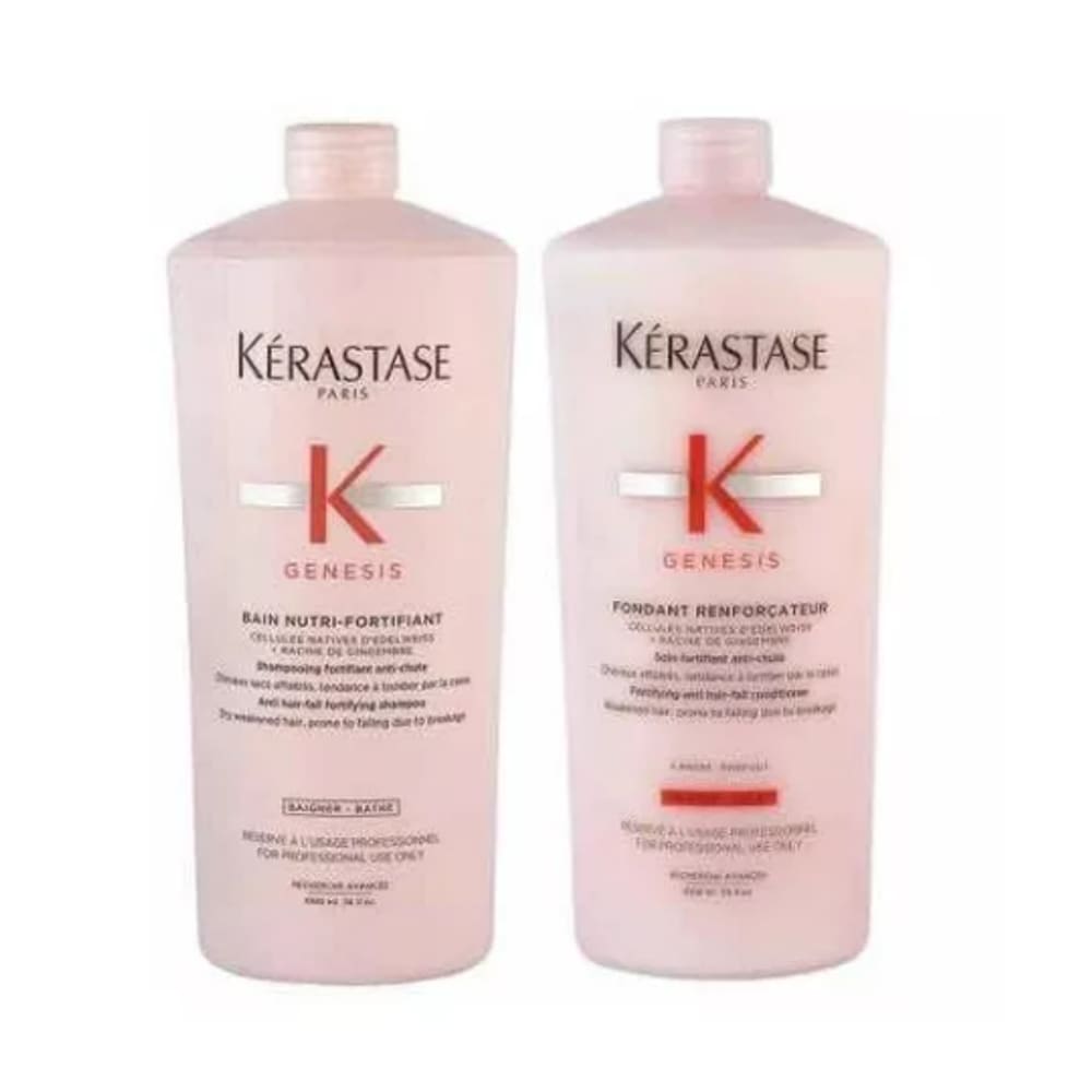 Kit Kerastase Gênesis Nutri Fortifiant Shampoo Condicio 1l