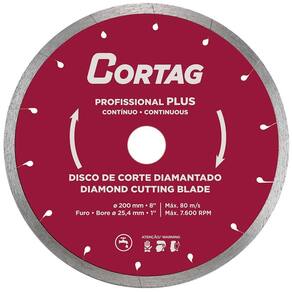 Disco Corte Contínuo Diamantado Profissional+ 200mm Cortag