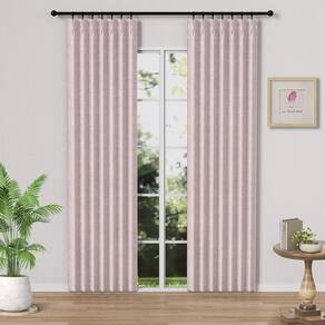 Cortinas Gleantdeco 218 cm de comprimento rosa claro 100% blackout 2 painéis