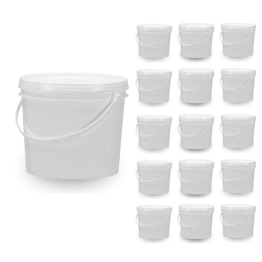 Balde Para Balas 1.8 Litros Branco 15 Pçs