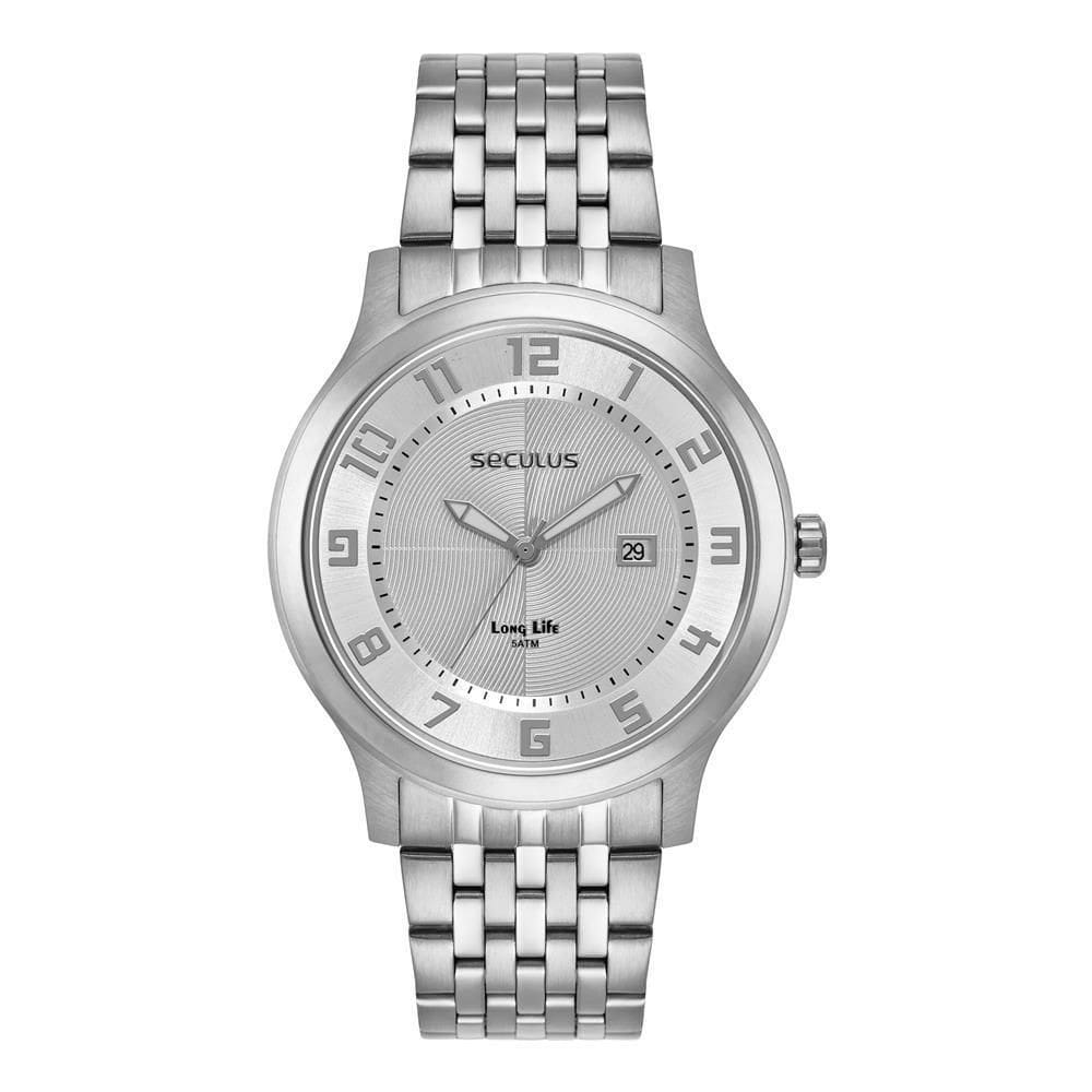Relógio Seculus Masculino Ref: 44265G0Svna2 Social Prateado