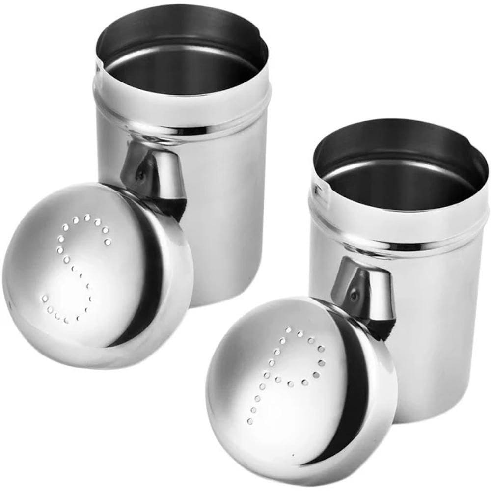 Saleiro E Pimenteiro Em Inox - 02 Peças