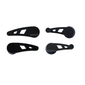 Kit Billet Black Maçanetas De Porta E Vidro C10 F100 Hot Rod