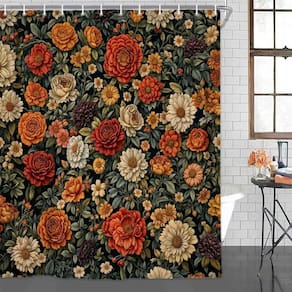 Cortina de chuveiro Drgilau Floral Vintage Flower 175x200cm