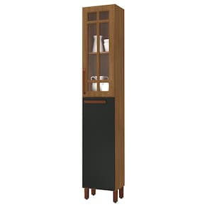 Paneleiro Monza 40cm 2 Portas com Vidro Incolor - Indékes