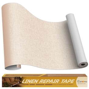 Fita de reparação de tecidos Cahomo Linen 16x90cm autoadesiva bege
