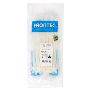 Abraçadeira NYLON 3,7 X 300MM Branca Frontec 100UN