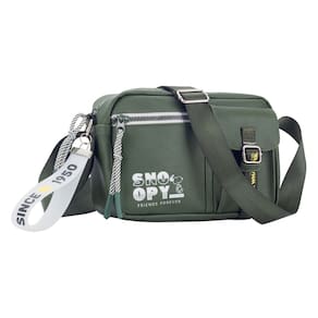 Bolsa Transversal Pequena Snoppy Casual Moderna Urbana