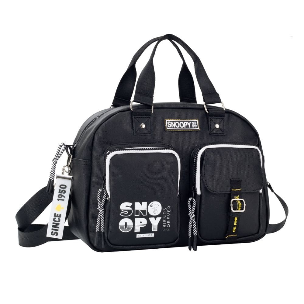 Bolsa Baú Média Snoopy Alça Transversal e de mão Casual