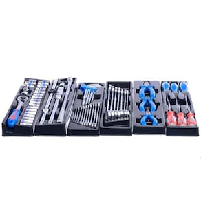Kit Ferramentas 62 Peças Bandeja Caixa Sanfonada Kingtony