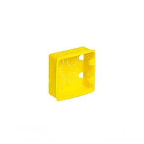Caixa De Luz Amarela Para Eletroduto 4x4 (20 Unidades) - Krona