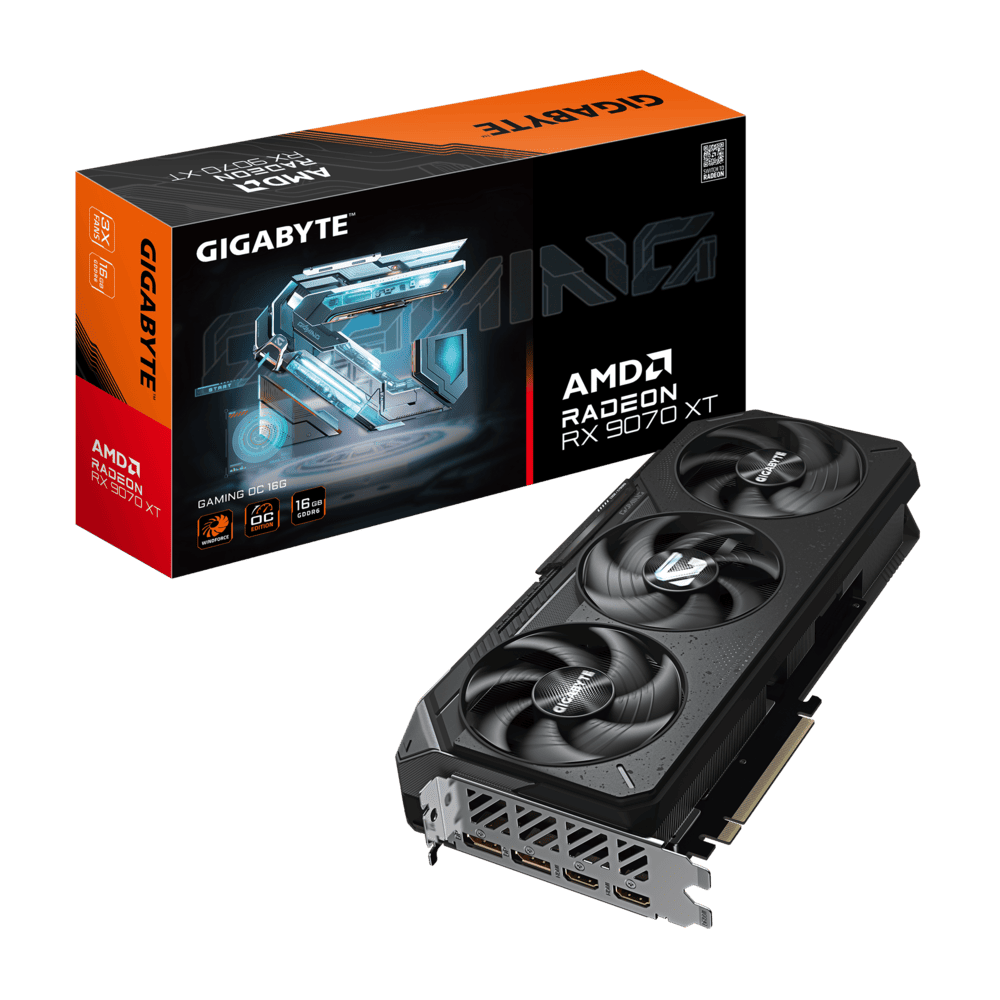 Gpu Gigabyte AMD Radeon Radeon RX 9070 XT Gaming OC 16GB 256BITS GDDR6 GV-R9070XTGAMING OC-16GD