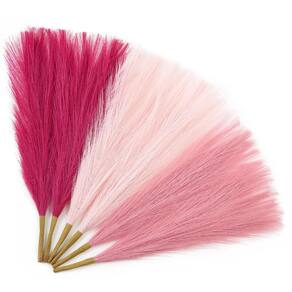 Capim-dos-pampas artificial Serwalin Hot Pink & Blush & Pink 45cm