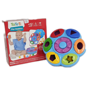 Brinquedo Didático Flor Didática +12 Meses - Tateti