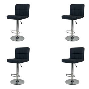Banqueta Gomos Comfort Estofada Giratória Altura Regulável