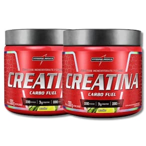 Kit 2 Uni Creatina Carbo Fuel 300G Integralmedica Limão