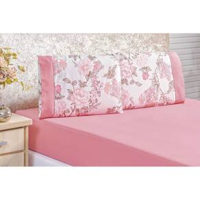 Lençol Casal Queen Micropercal 200 Fios Naturale 03 Peças