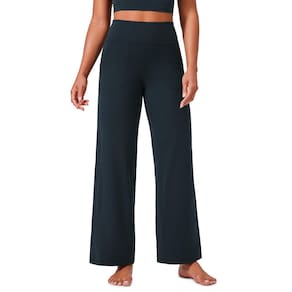 Calças de ioga CRZ YOGA Butterlift de cintura alta e perna larga Navy M