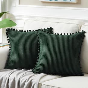 Capas de almofadas decorativas Fancy Homi verde escuro 66x66cm