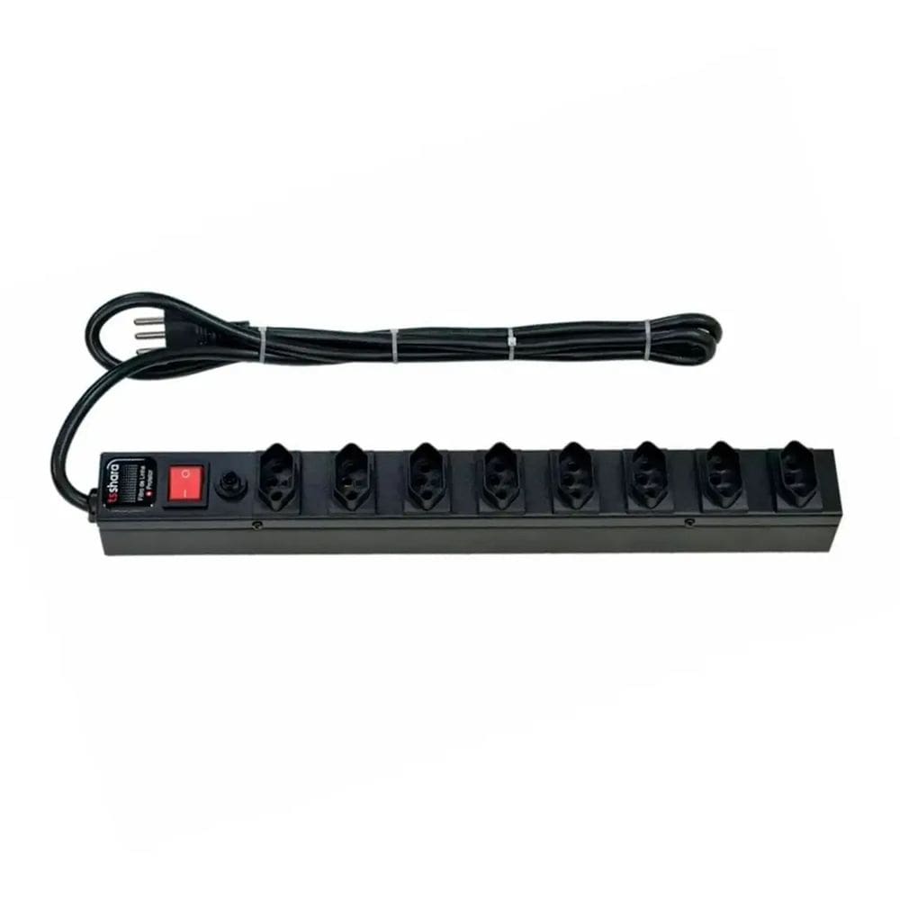 Filtro de Linha TS Shara PDU Protetor 8 Tomadas - 562 Preto Bivolt