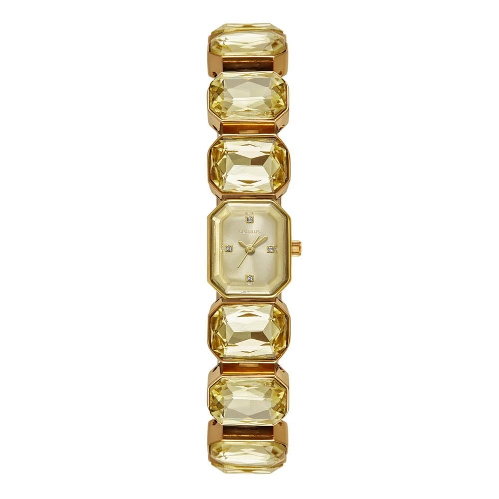 Relógio Seculus Feminino Ref: 77333lpsvdb1 Retangular Bracelete Dourado